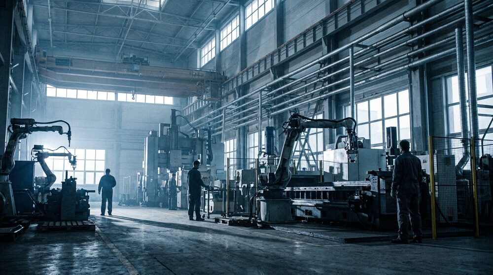 Industrial factory floor